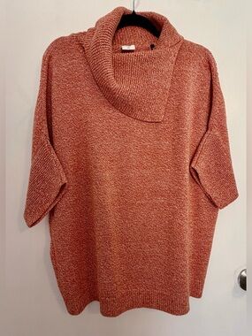 CAbi Orange Cowl-Neck Sweater